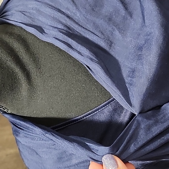 Women's Satin Wrap Top. - Picture 5 of 9